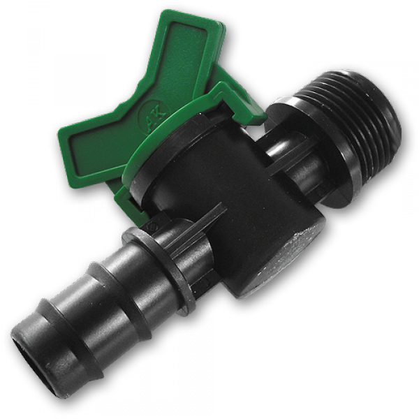 Мінікран лінійний штуцер для трубки 16мм / різьба зовнішня 3/4, DSWZ09-3416L Київ - фото 1