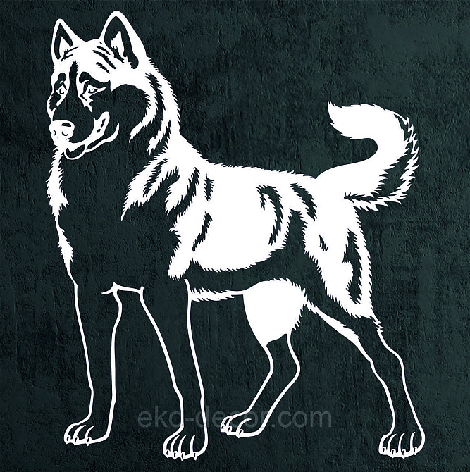 Декоративное настенное Панно «Хаска», Декор на стену 90*76 см, Белый Киев - изображение 6