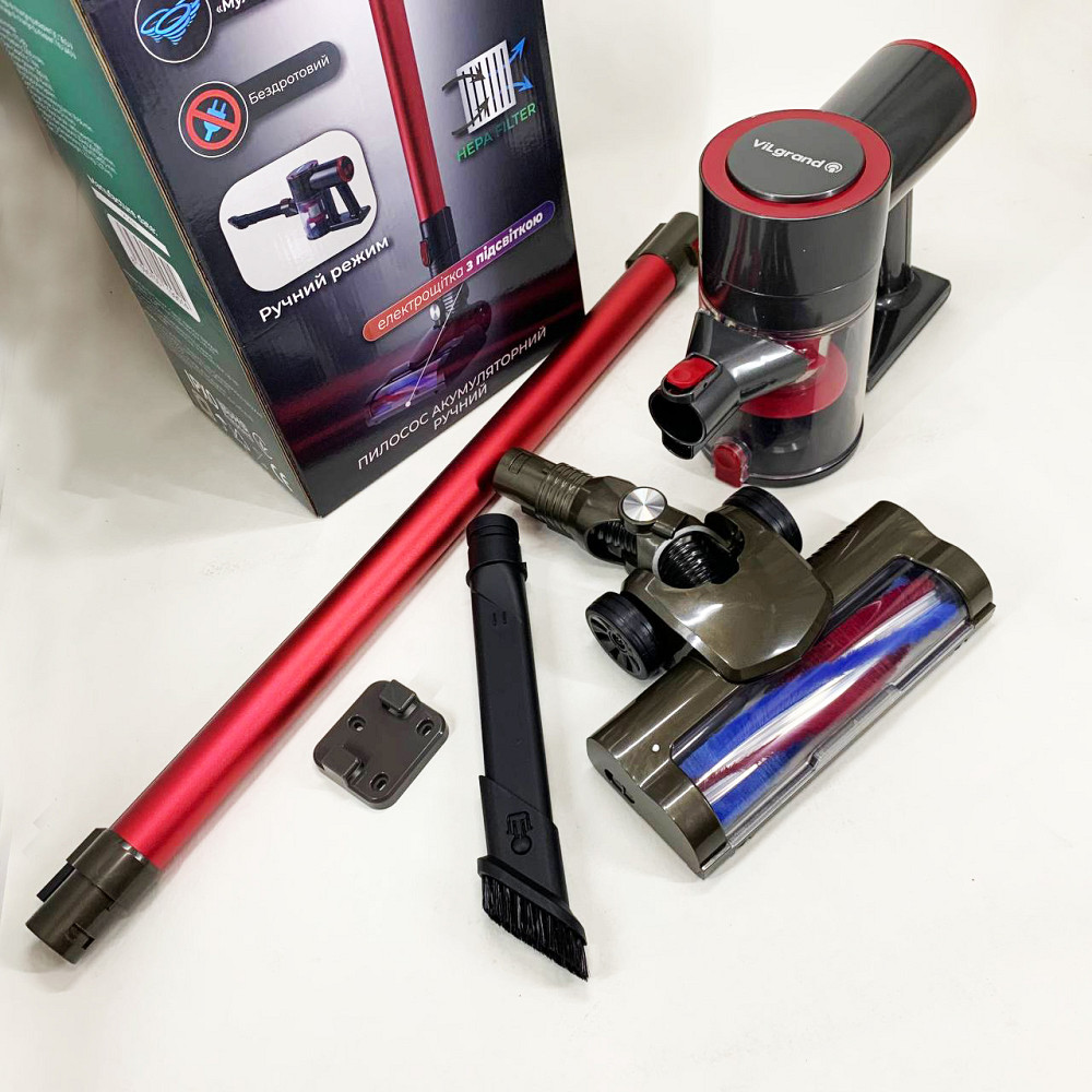 Ручний пилосос найпотужніший VILGRAND VVC0401BС 400 Вт, Вертикальний пилосос Відмінний ручний EH-94 Івано-Франківськ - фото 4