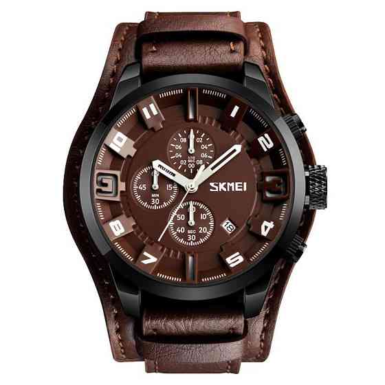 Мужские классические часы Skmei 9165 Brown-Brown Винница