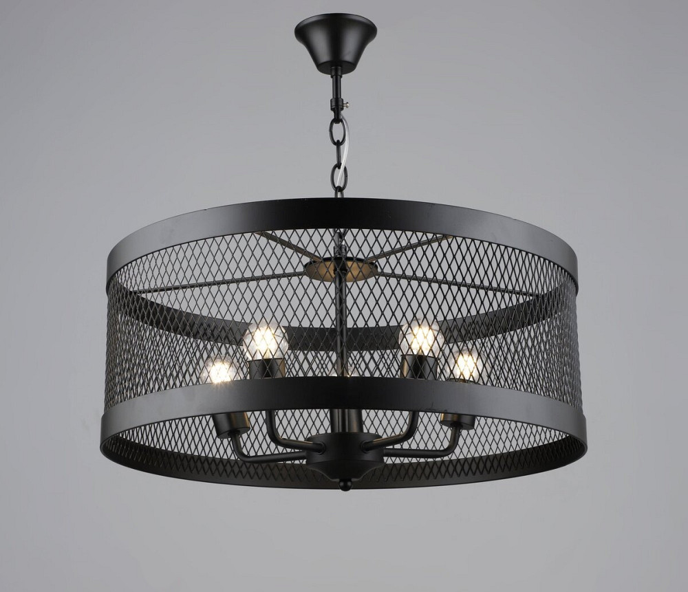 Люстра підвісна в стилі лофт металева Sirius B S2459/5 BK чорна Коломия - фото 1