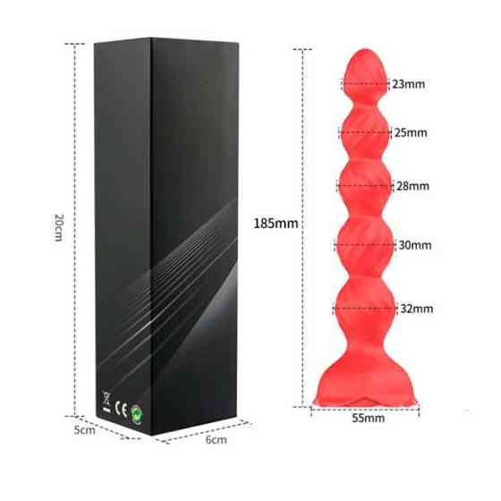 Смарт анальний корок, що світиться Love Spouse червоний — Анальні іграшки Вінниця