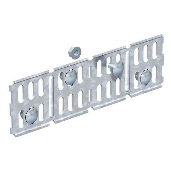 Повздовжній/кутовий з'єднувач кабельних лотків 60мм OBO Bettermann 6067115 Київ