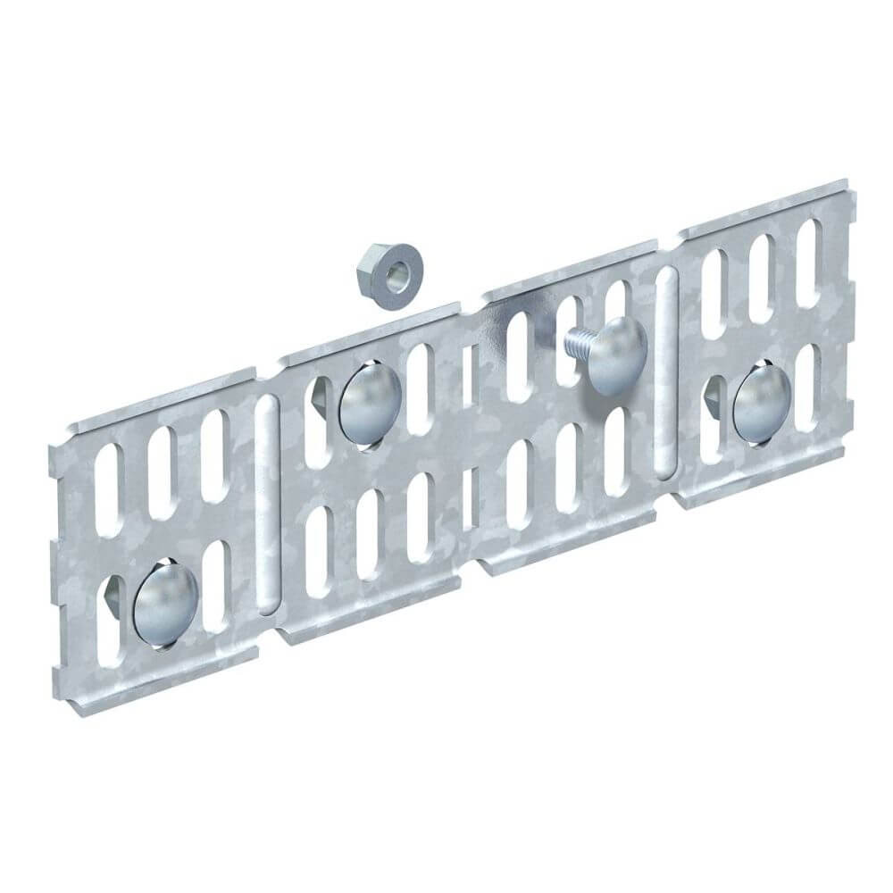 Повздовжній/кутовий з'єднувач кабельних лотків 60мм OBO Bettermann 6067115 Київ - фото 1