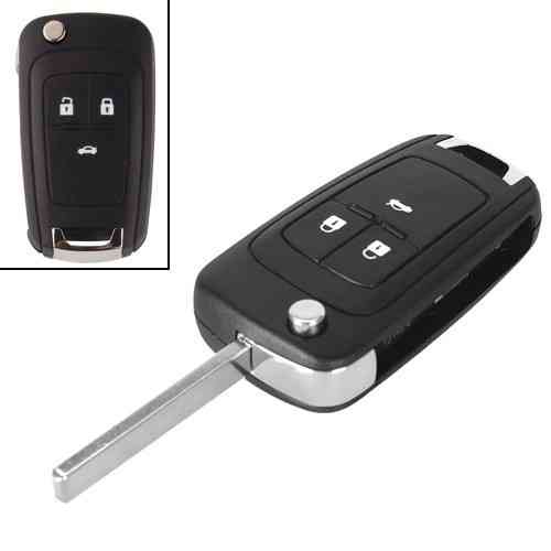 Викидний ключ корпус під чіп 3 кнопки для Chevrolet, смарт-ключ, заготовка для іммобілайзера Київ