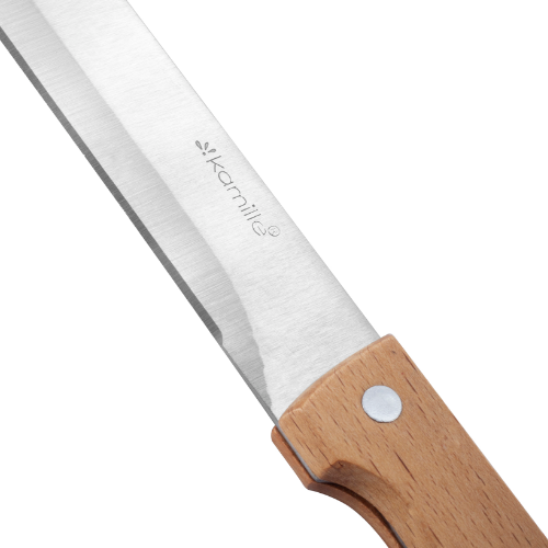 Ніж для м'яса лезо 20см/ручка 12,5см нержавіюча сталь з дерев'яною ручкою 5316 KAMILLE Житомир - фото 2