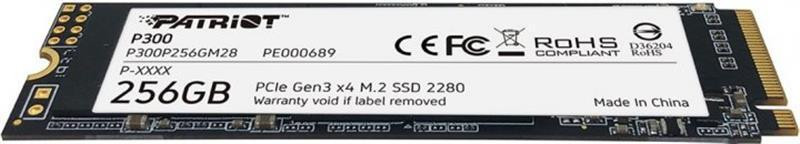 Накопичувач SSD  256GB Patriot P300 M.2 2280 PCIe 3.0 x4 NVMe TLC (P300P256GM28) M.2 2280 Харків - фото 4