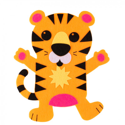 Набор для творчества 1 вересня Тигренок Аппликация из фетра (954575) Винница - изображение 3