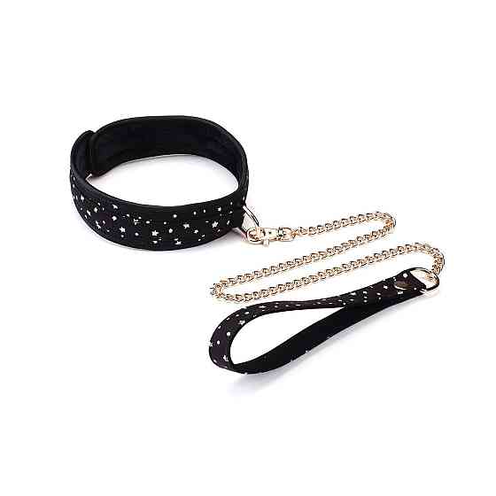 Набор Liebe Seele Stary Nights 7pcs Bondage Kit, фиксаторы, ошейник с поводком, кляп, флоггер, маска Sex Aura Киев