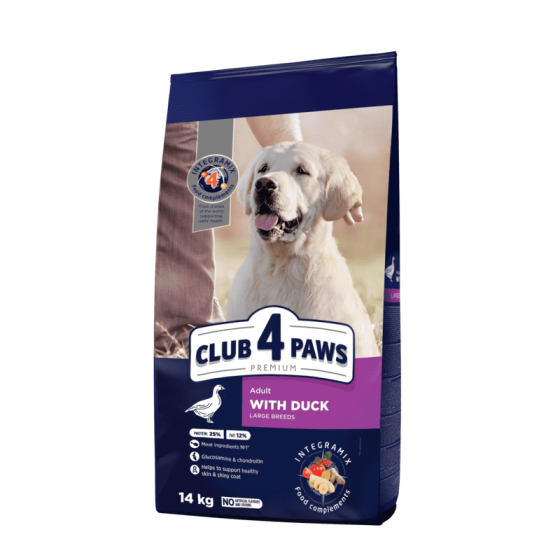 Club 4 Paws (Полуб 4 Лапи) Premium Adult Large Breed Duck сухий корм з качкою для дорослих собак великих порід Запоріжжя