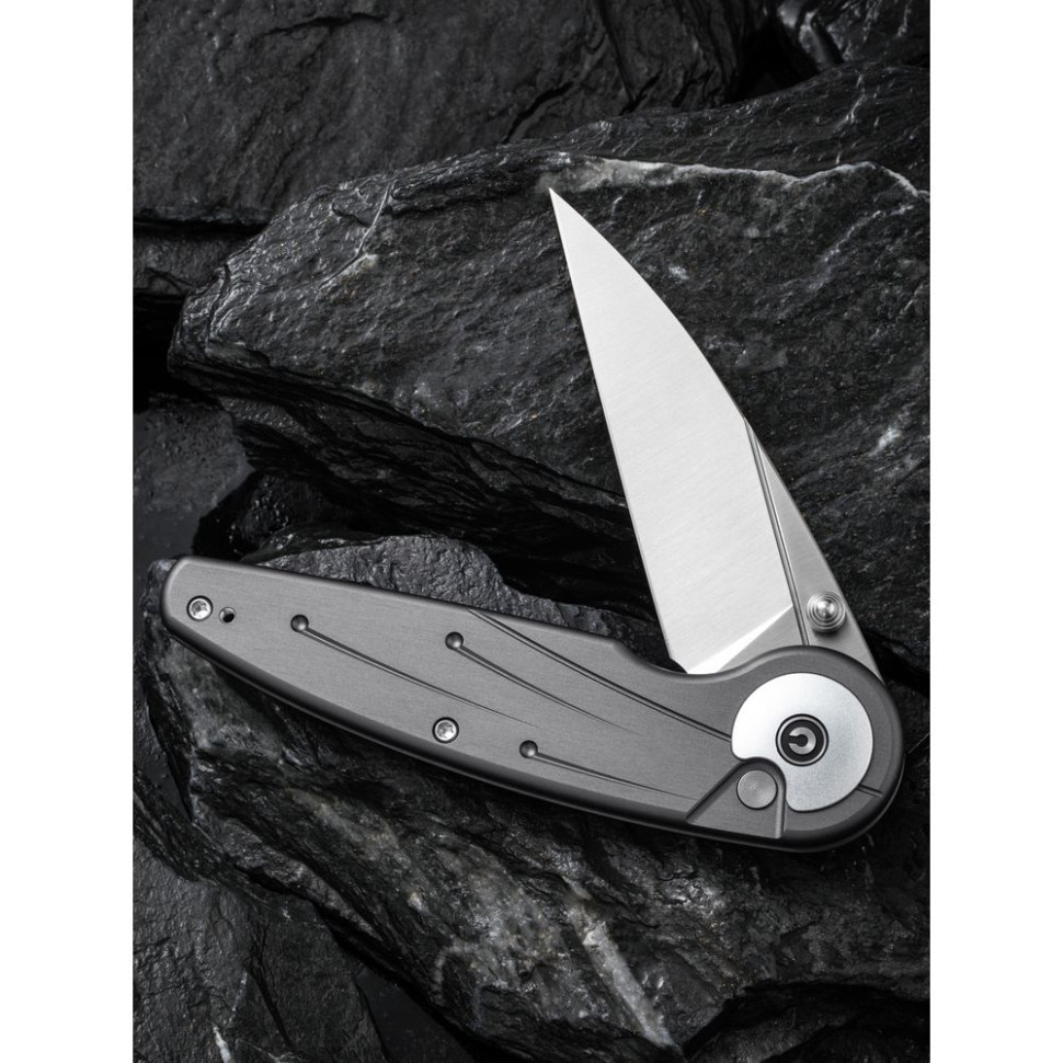 Ніж складаний туристичний Civivi Starflare, (8.4 см) Nitro-V / Aluminum сірий Київ - фото 12