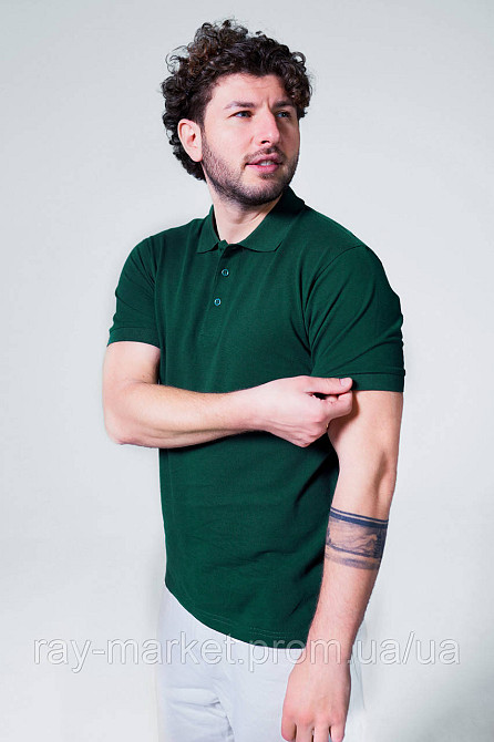 Поло класичне Stedman Lux Polo чоловіче темно-зелене (ST9060-BOG) L Київ - фото 4