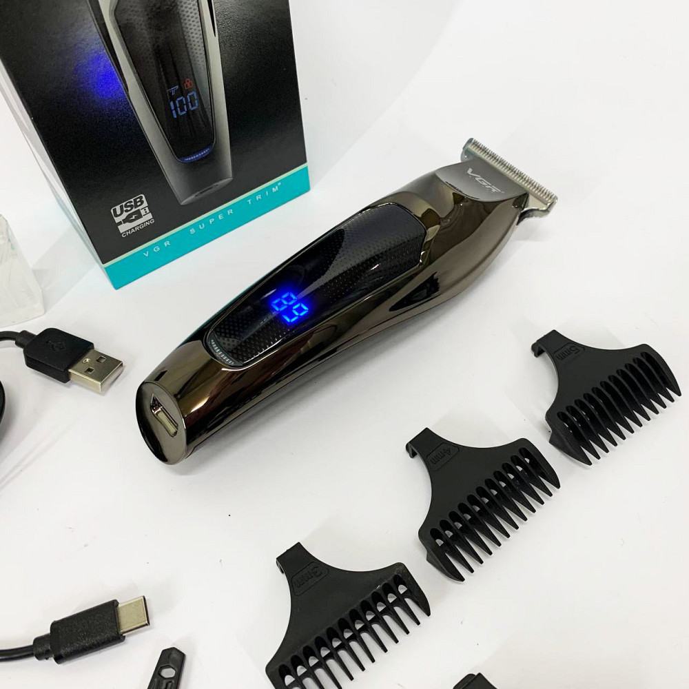 Електрична машинка тример для волосся і бороди, Професійна електрична машинка для стрижки HX-26 Львів - фото 9