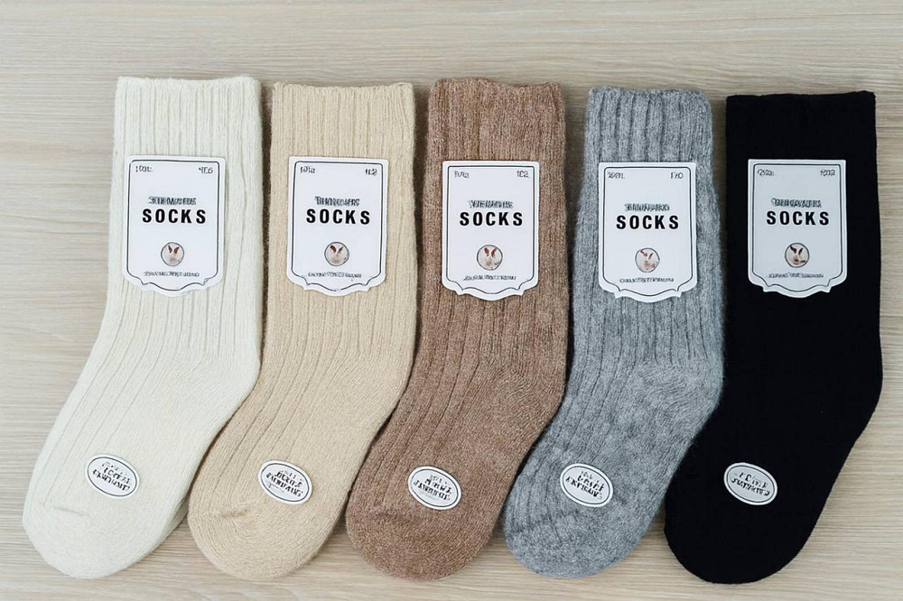 Шерстяные женские носки с отворотом КОРОНА. Набор из 5 шт. Корона Ангора. Размер 36-41 Киев - изображение 2