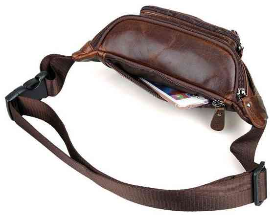 Поясная сумка Vintage 14422 Коричневая Киев