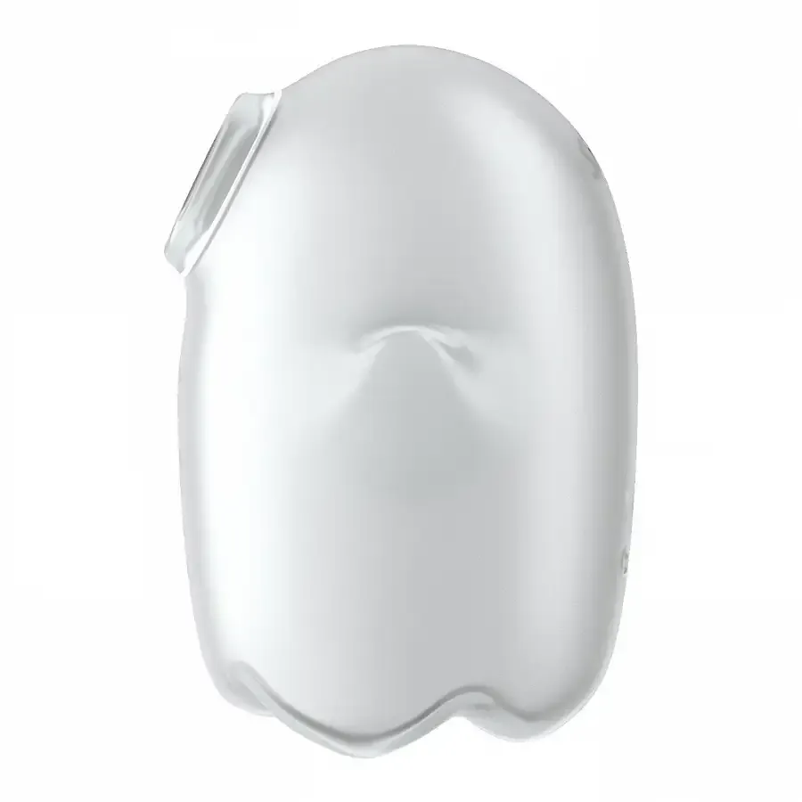 Вакуумний кліторальний стимулятор із вібрацією Satisfyer Glowing Ghost White Львів - фото 3