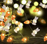 Гірлянда "Зайчики і морквинки" 1 м 10 led