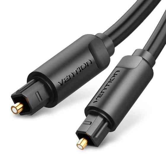 Кабель мультимедійний аудіо оптичний Vention BAEBJ Toslink S/PDIF (Чорний, 5м) Николаев