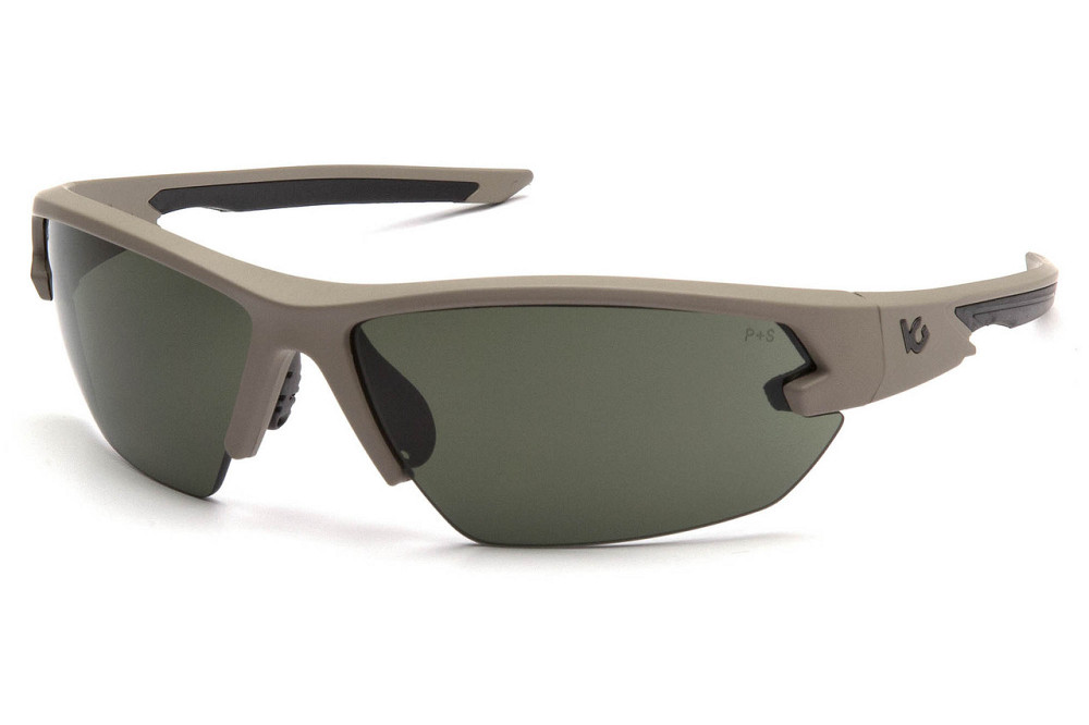 Окуляри захисні Venture Gear Tactical Semtex 2.0 Tan (forest gray) Anti-Fog, чорно-зелені в пісочній оправі Запоріжжя - фото 1