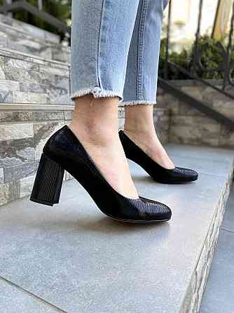 Stepter Туфлі жіночі STEPTER чорні натуральна шкіра каблук 7 см розмір 39 (3867) Коломыя