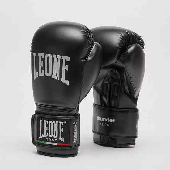Боксерські рукавиці Leone GN383 THUNDER Black 8 унцій (капу в комплекті) Каменское