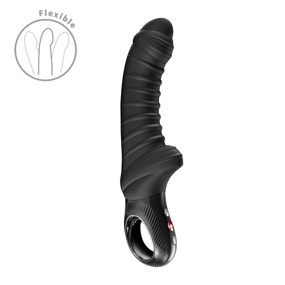 Вібратор для точки G Fun Factory TIGER Black, ребристий, підходить для анальної стимуляції Sex Aura Київ - фото 1
