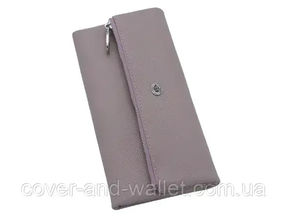 Темно-розовый женский кошелек для купюр и карточек ST 269 Киев - изображение 2