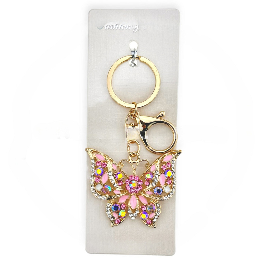 Брелок женский для ключей со стразами Бабочка Киев - изображение 1