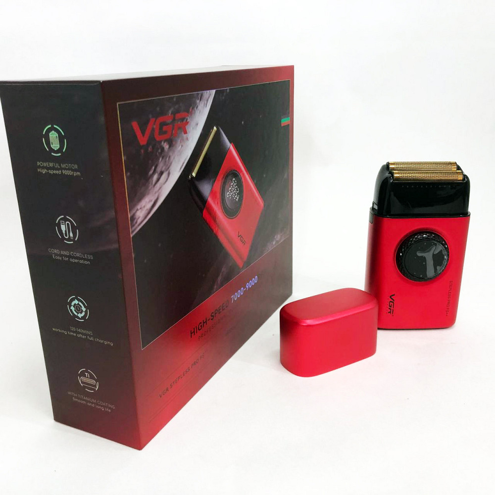 Вологостійка електрична бритва VGR V-377, Бритва портативна акумуляторна, Професійні електричні бритви IW-16 Івано-Франківськ - фото 9