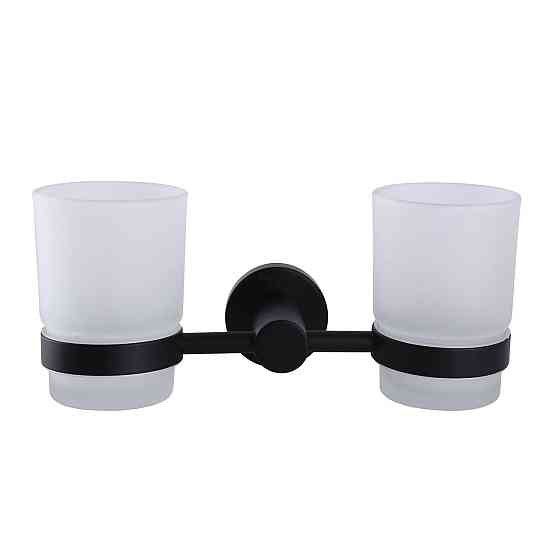 Стакан подвійний Globus Lux BS8428 чорний матовий SUS304 (000022213) Київ