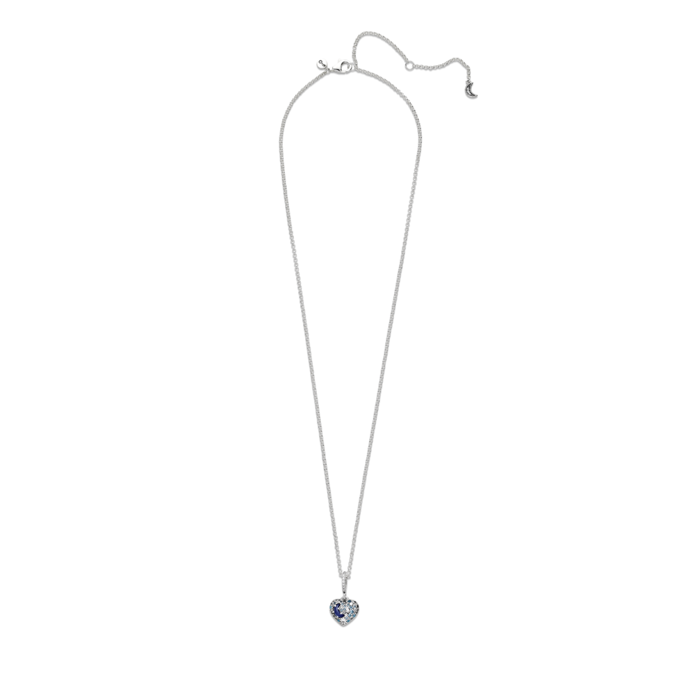 Срібне намисто  "Блискучий синій місяць і зорі" 399232C01 MasterSem Київ - фото 2