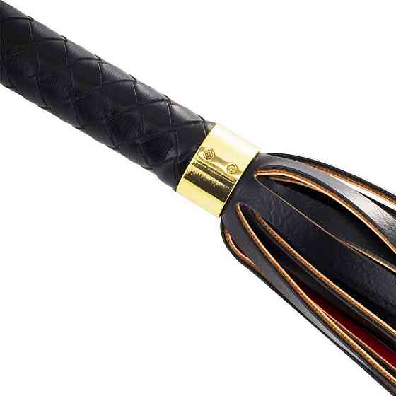 Флоггер LOCKINK SEVANDA Red & Black Braided Tail Flogger Sex Aura Киев