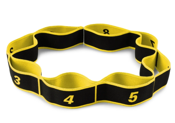 Еспандер з петлями для розтяжки PowerPlay PP_4311 Fitness Band Жовта (88*4см.) Каменское