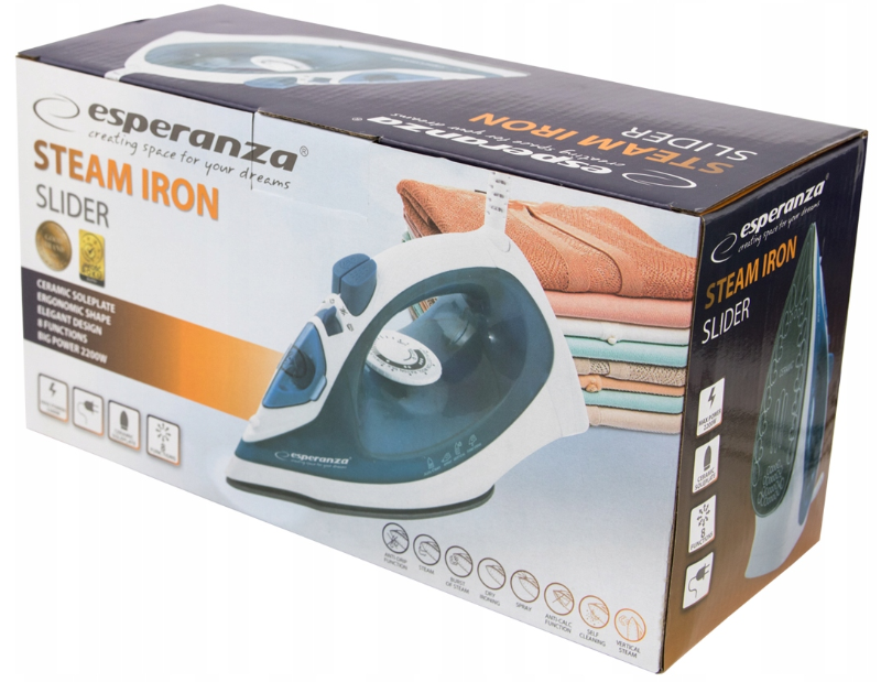Парова праска Esperanza Slider 2200 ВТ  (Польща) Київ - фото 10