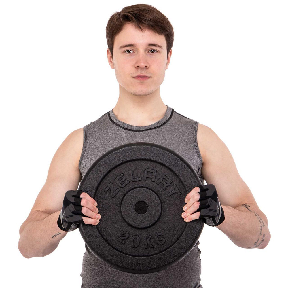 Блин (диск) стальный 20 кг d-30мм Zelart-7785-20 Киев - изображение 7