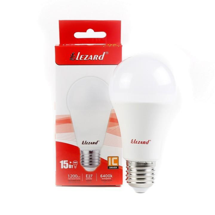 Лампа светодиодная LED GLOB A60 15W 6400 E27 220V Lezard Харьков - изображение 1