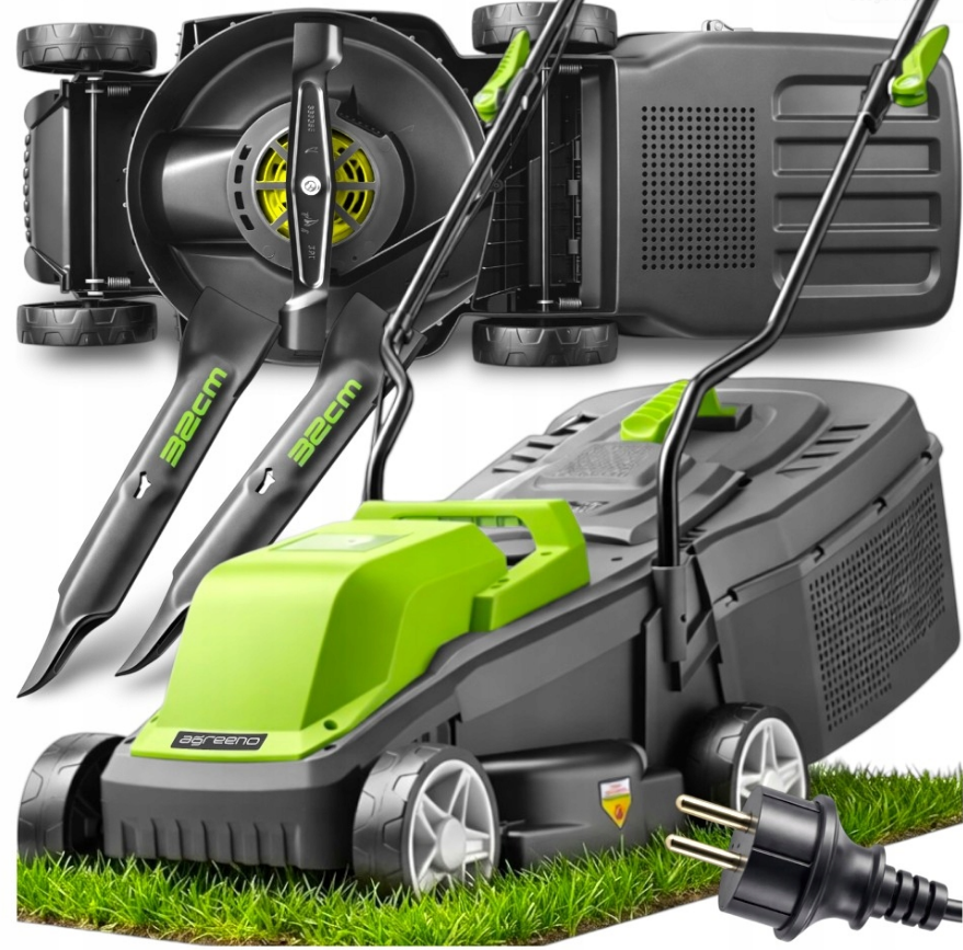 Газонокосарка електрична AGREENO 32см 28л (Польща) Київ - фото 11