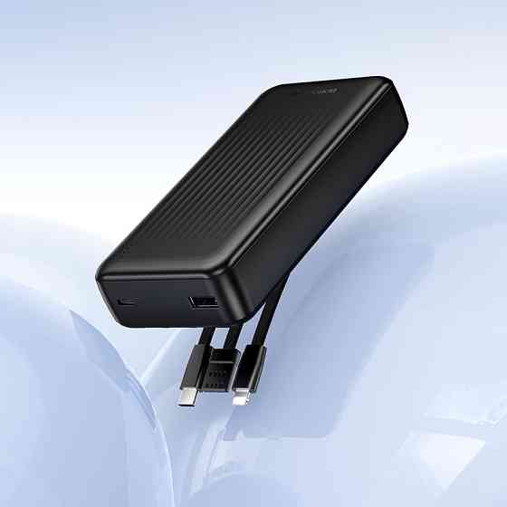 Зовнішній акумулятор BOROFONE BJ79A Clever power bank with 3 cables(20000mAh) Black Київ
