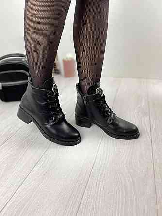 Черевики жіночі M.KRAFT чорні натуральна шкіра висота каблука 4см розмір 39 (2514) Коломыя