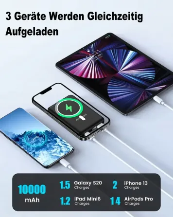 Магнітний павербанк YAGOPAL KT-D007 10000 mAh (MagSafe) Луцк