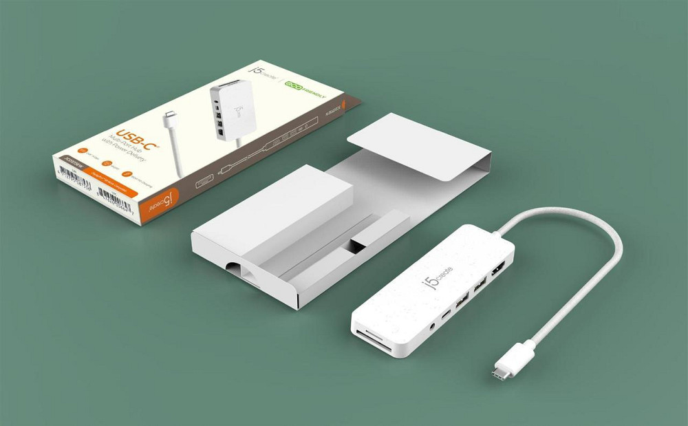 USB-хаб J5create USB-C 6-в-1 White (JCD373EW-N) ( 15448 ) Харків - фото 8