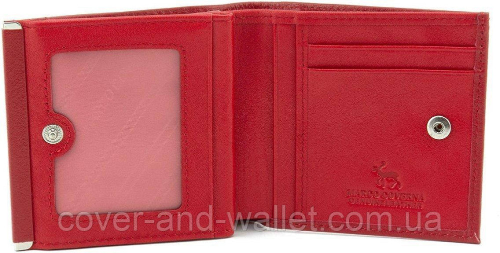 Красный женский кошелек небольшого размера из натуральной кожи Marco Coverna MC 213 Киев - изображение 5