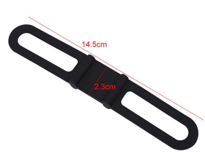 Держатель для фонарика силиконовый DJ-004 Feel Fit черный Бровары - изображение 2