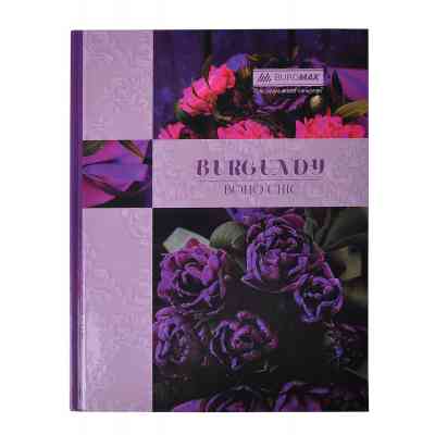 Канцелярская книга Buromax Boho Chic A4 в клетку 96 листов Фиолетовая (BM.2400-207) Винница