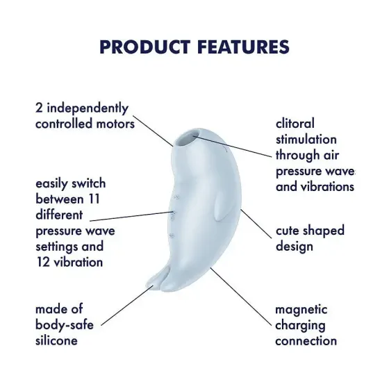 Вакуумний кліторальний стимулятор із вібрацією Satisfyer Seal You Soon Львів