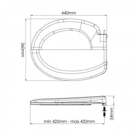Сидіння для унітазу King Nova 2022N Харків - фото 2