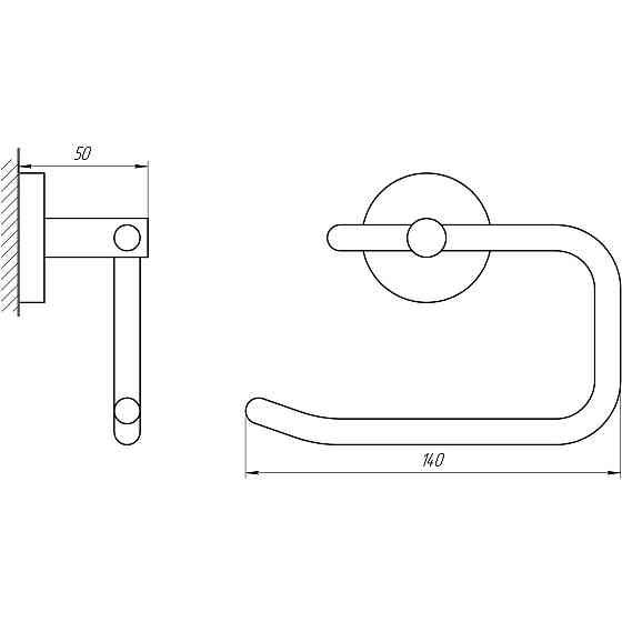 Тримач туалетного паперу Perfect Sanitary Appliances SP 8116 Луцк