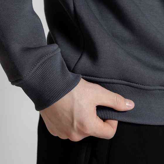 Свитшот Slavni оверсайз мужской темно-серый, Свитшот Slavni Ample тринитка начес темно-серый Киев