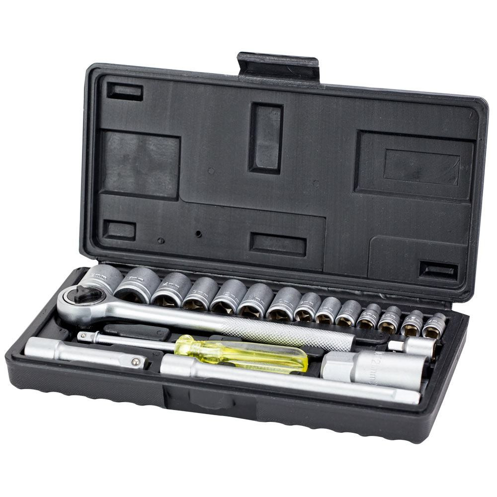 Grad Набор насадок торцевых 1/4", 3/8" в кейсе 20шт GRAD (6003055) Коломыя - изображение 1