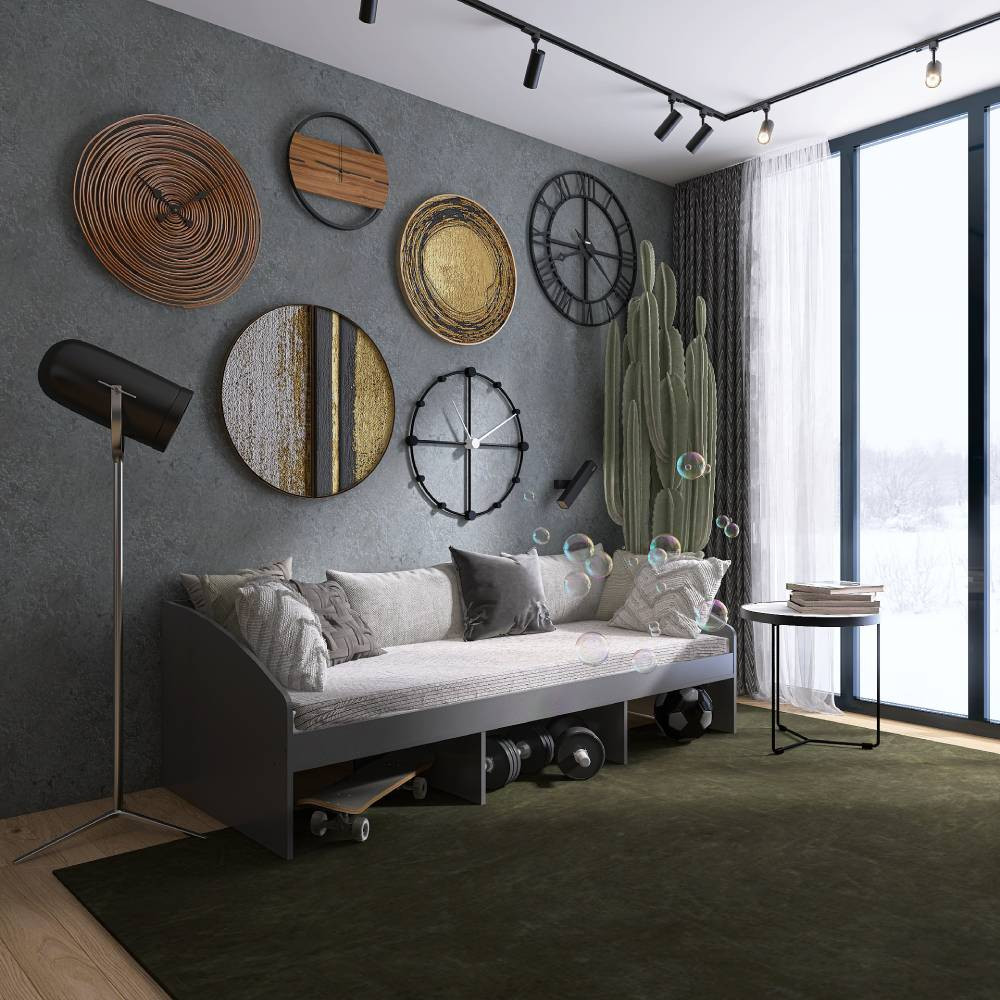 Ліжко односпальне Еверест Комфорт 3 193х84х59 см Графіт (DTM-5729) Львів - фото 2